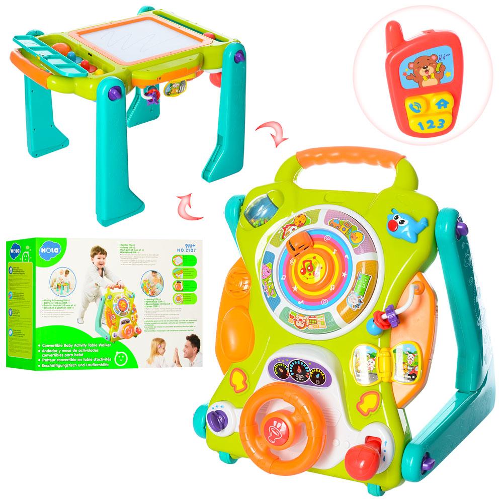

Детский Игровой центр Hola каталка ходунки столик 3 в 1