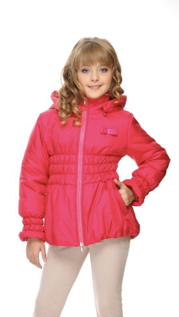 

Куртка Lukas Kids с буфами 140 малиновая (4308)