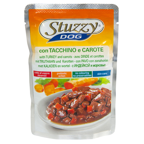 

Влажный корм STUZZY Dog Turkey Carrot ШТУЗИ ИНДЕЙКА И МОРКОВЬ в соусе для собак, 100гх12 шт