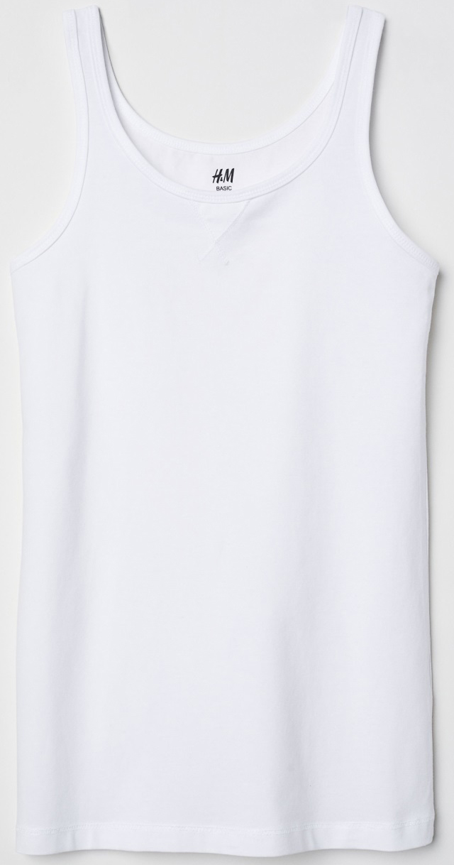 

Майка H&M 05001336_1 170 см Белая