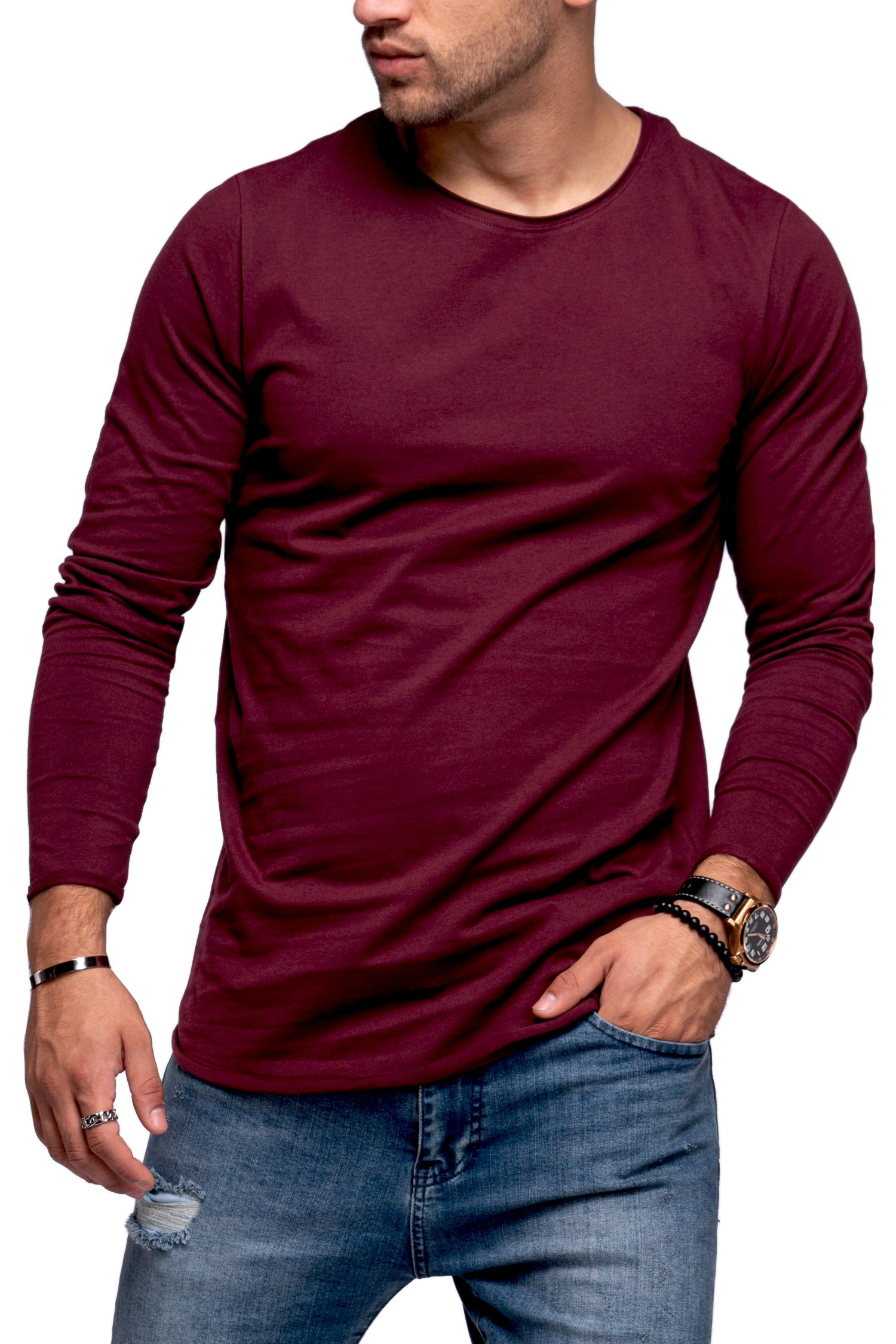 

Лонгслив Jack & Jones Port Royale XXL бордо