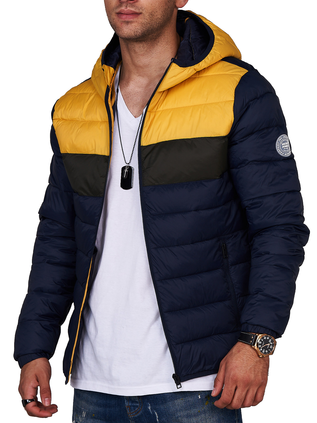 

Куртка Jack & Jones Yolk Yellow/Blocking L желтый