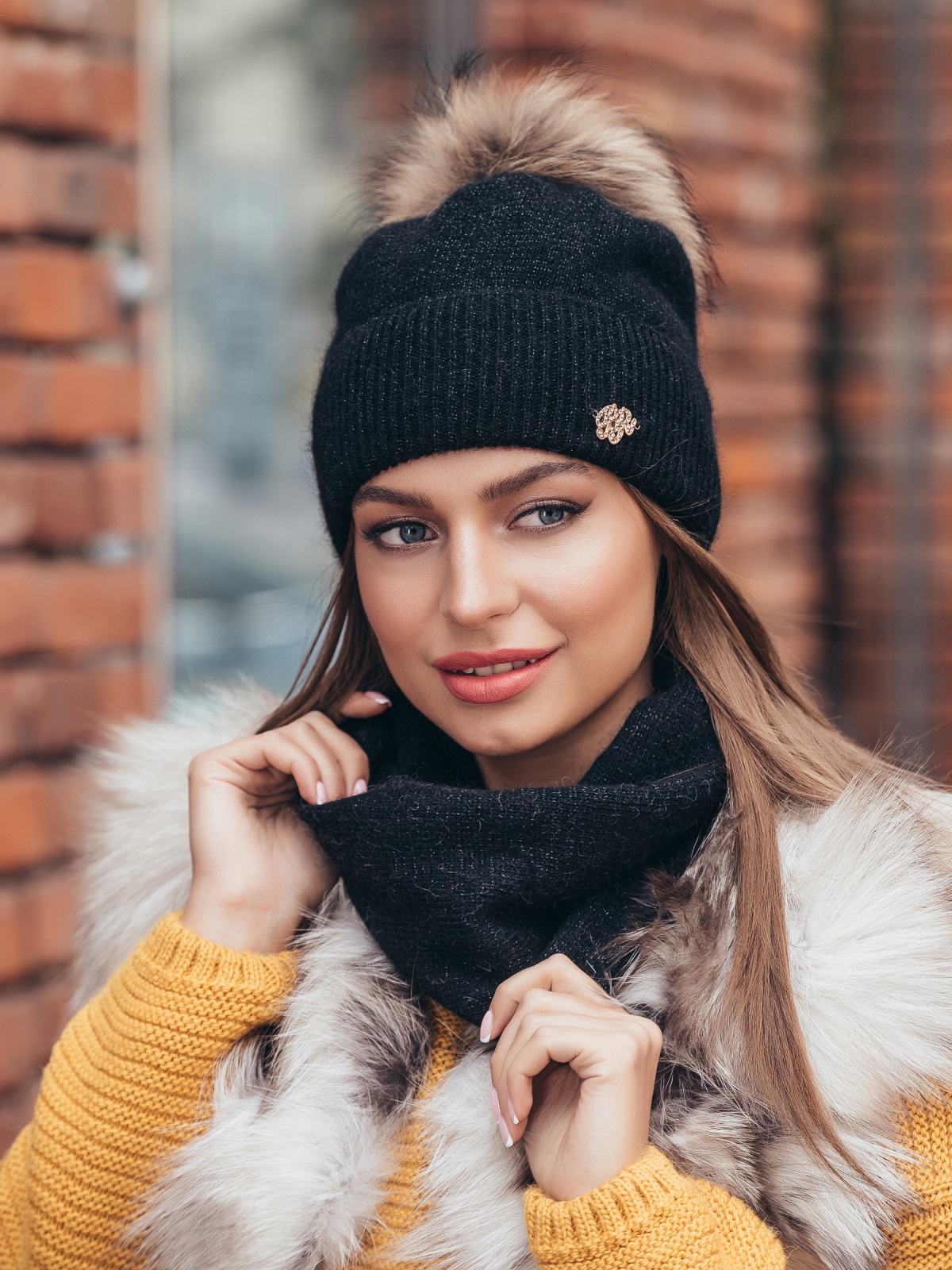 

Шапка + снуд Dressa 40255 One Size Черные
