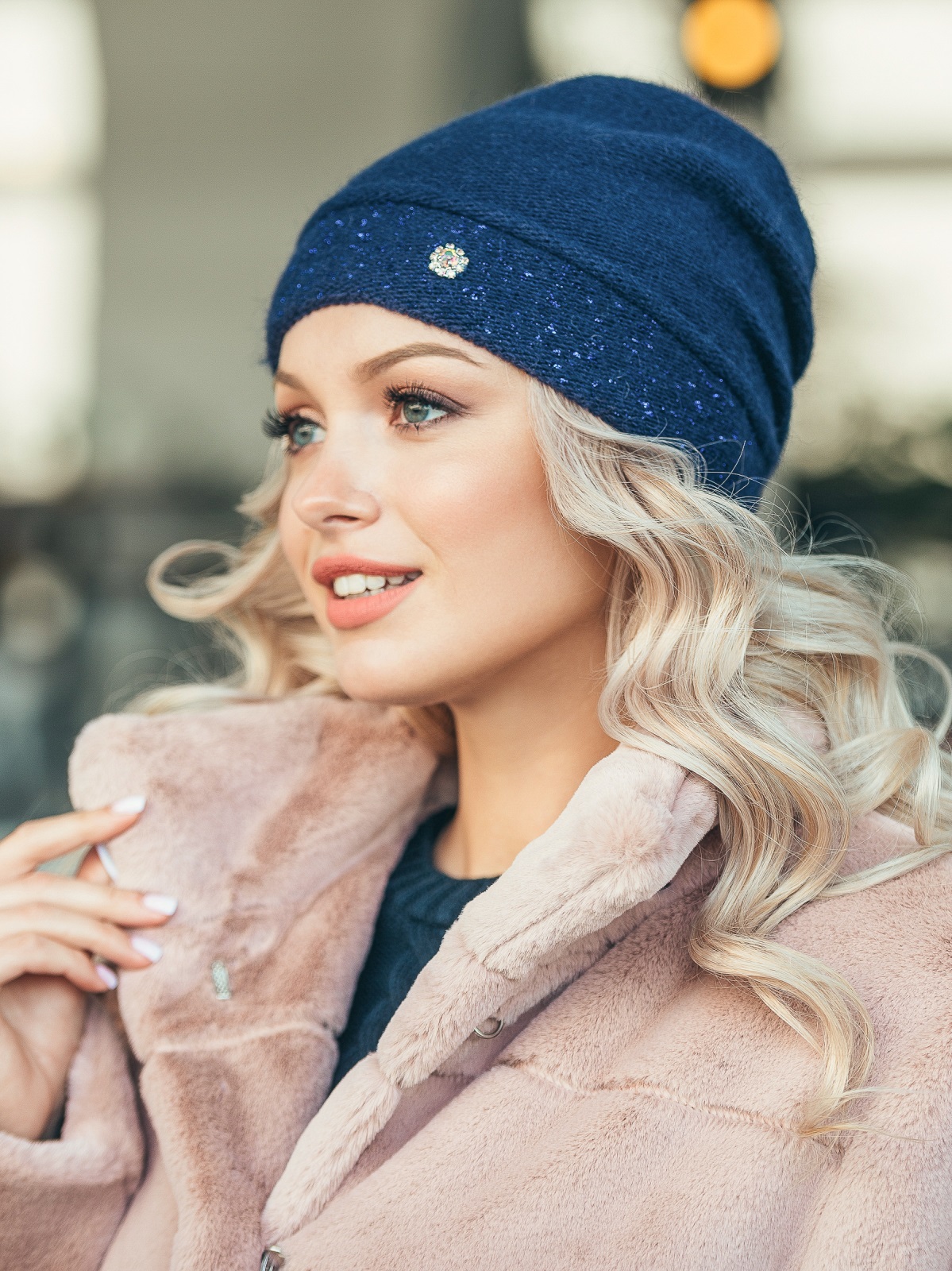 

Шапка Dressa 50521  Темно-синяя, Шапка Dressa 50521 One Size Темно-синяя