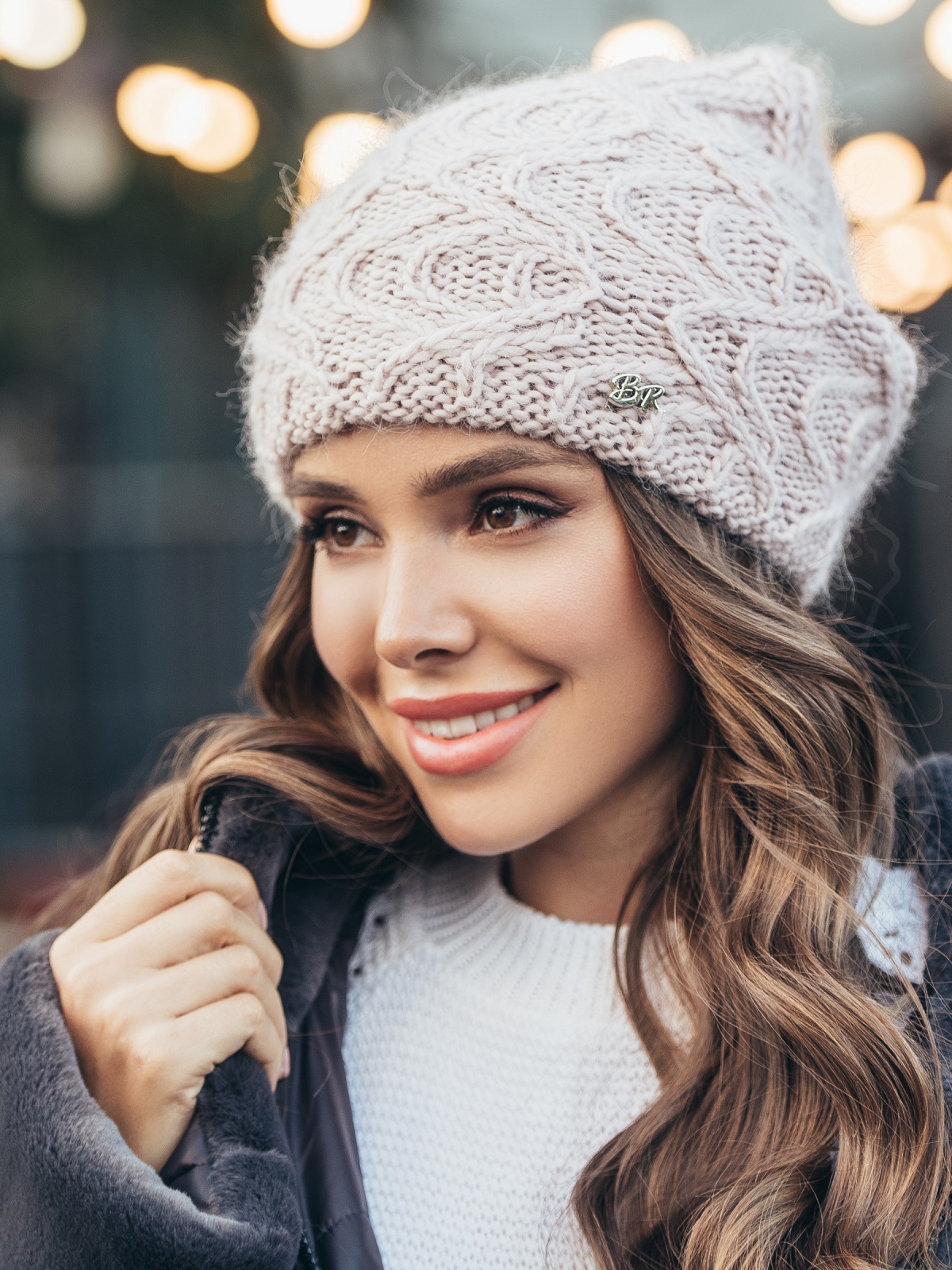 

Шапка Dressa 51094 One Size Пудровая
