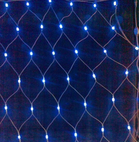 

Гирлянда Сетка Led 240 голубая