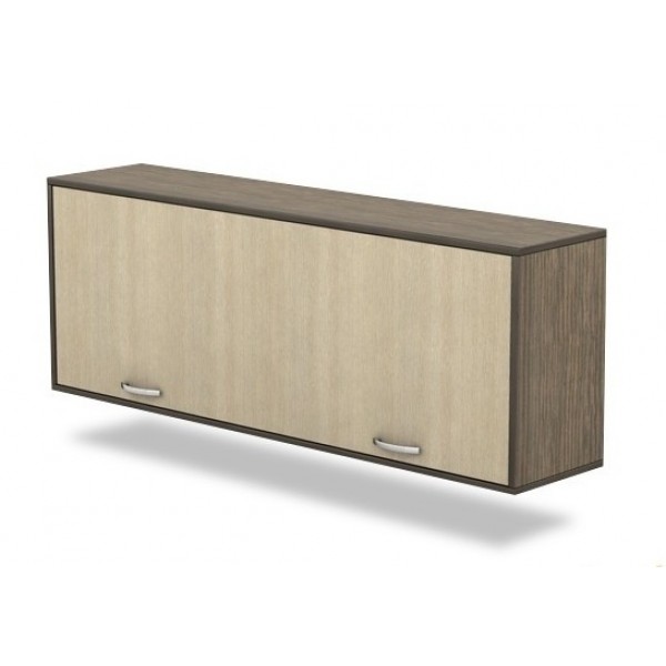 

Полка навесная в гостиную, спальню из ДСП - ПВХ кромка ПН-14 АКМ Тиса мебель цвет Венге/Дуб молочный