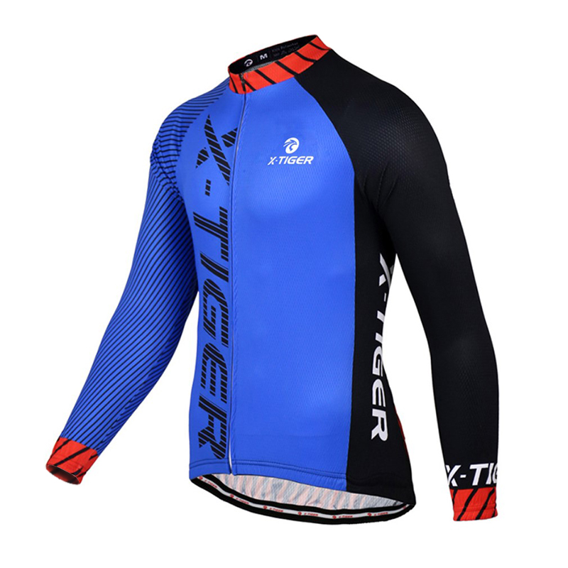 

Джерси велосипедная X-Тiger XM-CY-011 Blue XXL мужская с длинным рукавом