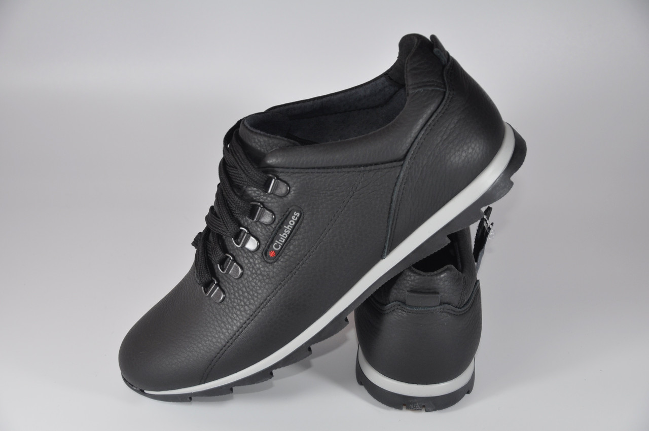 

Кроссовки Club Shoes К1н Кожаные Черный 40