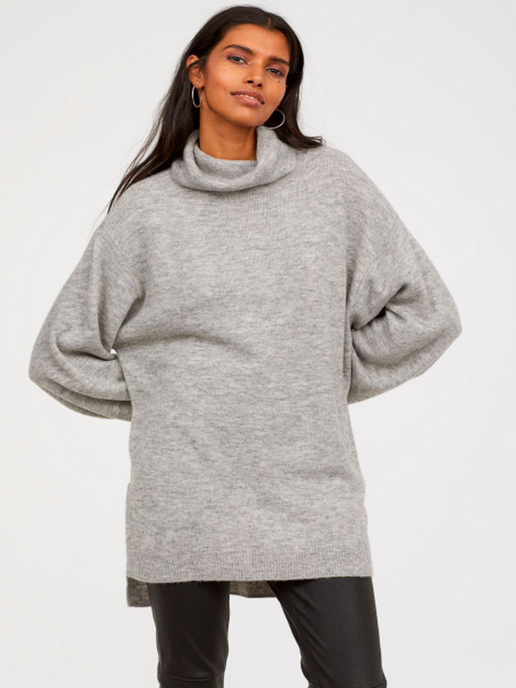 

Свитер H&M 0662980-8 S Светло-серый