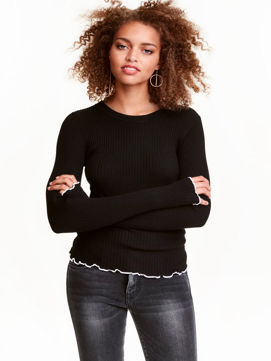 

Джемпер H&M 0441791-4  Черный, Джемпер H&M 0441791-4 S Черный