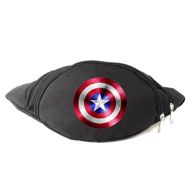 

Сумка Бананка на пояс Капитан Америка Марвел Captain America (Marvel-CA) Cappuccino Toys черная