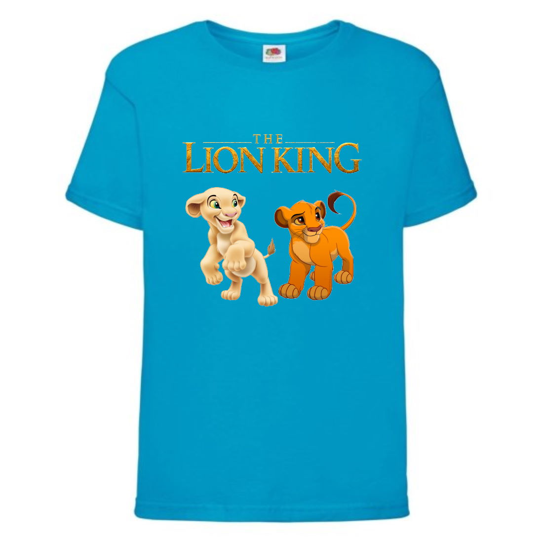 

Футболка детская Король Лев (Lion King) голубая (LK-simba&nala-blue) 128 см