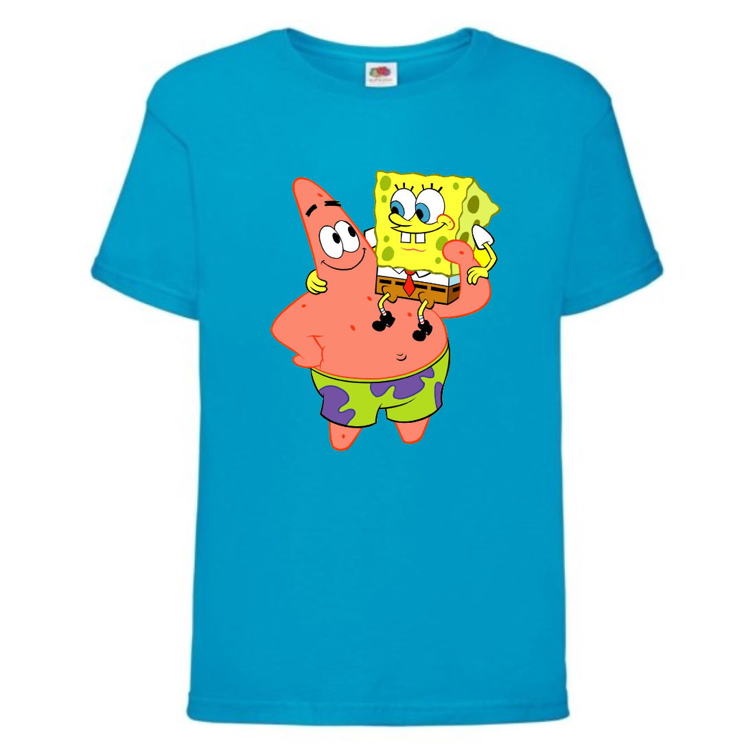 

Футболка детская Спанч Боб 5 (Sponge Bob) голубая 116 см