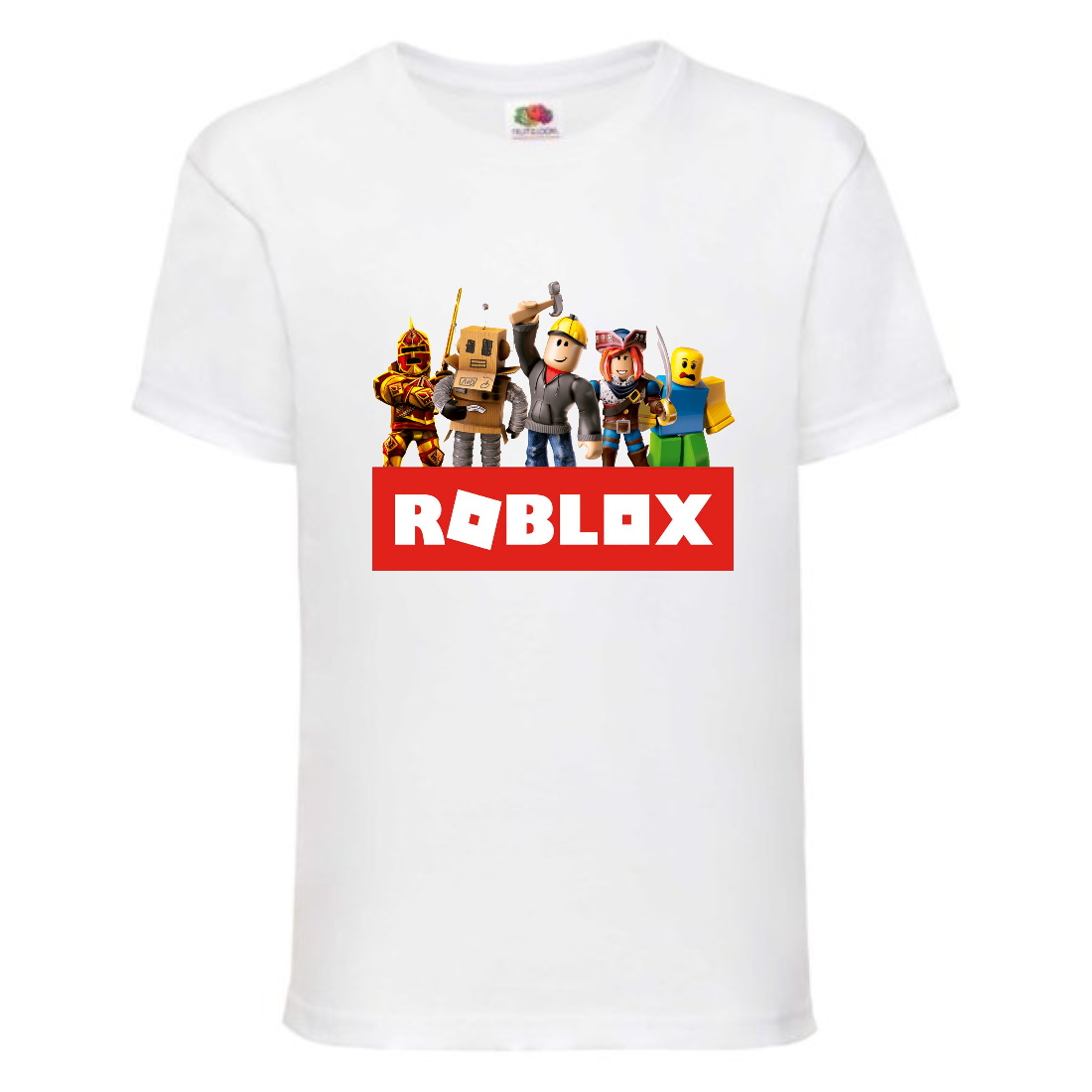 

Футболка детская Роблокс (Roblox-02) белая 128 см