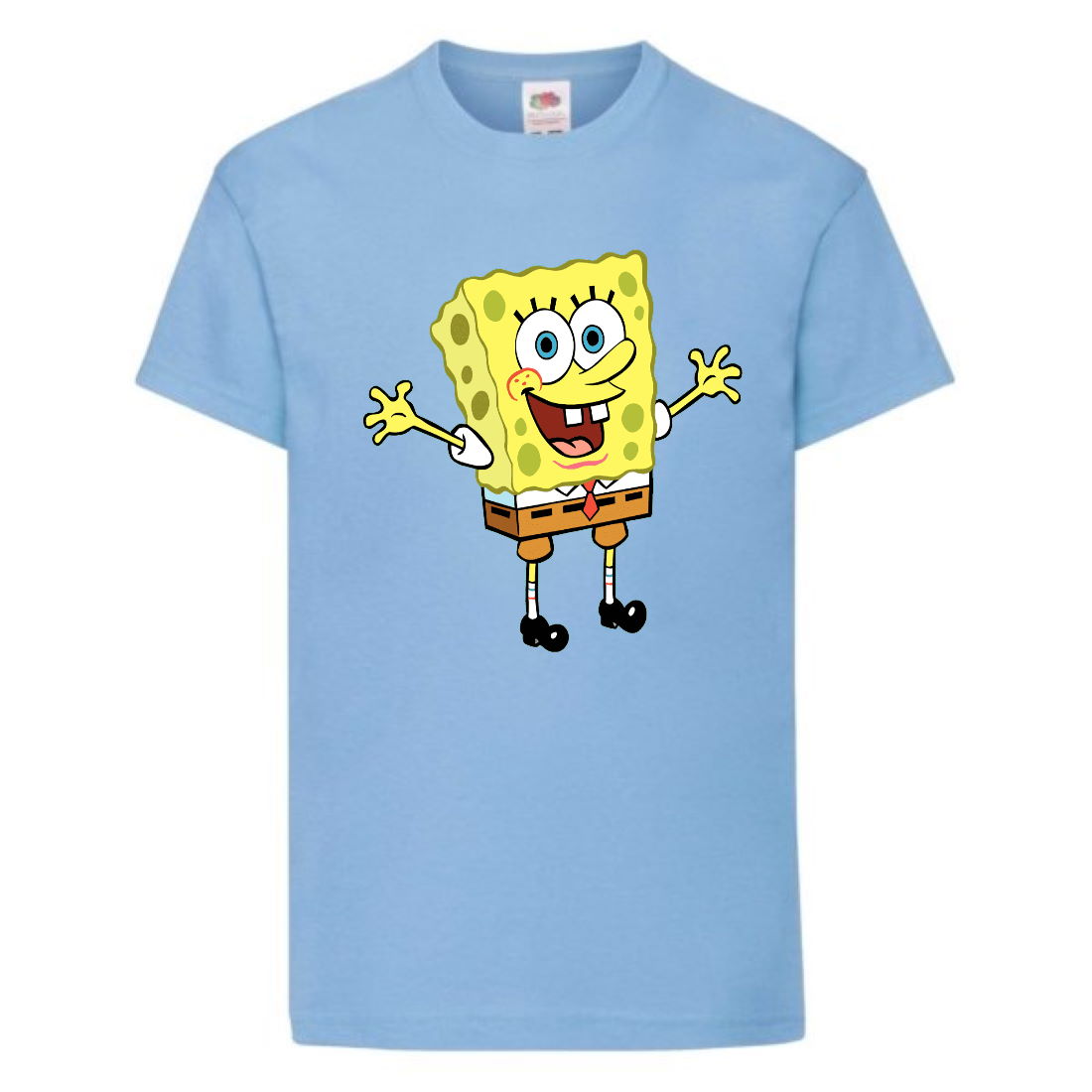 

Футболка детская Спанч Боб 4 (Sponge Bob) светло-голубая 164 см