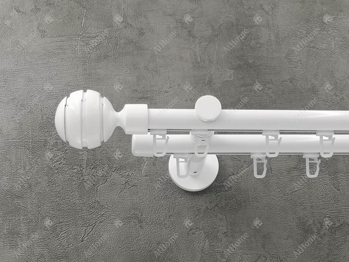 

Карниз Quadrum ЕМ-235 160 см двойной Белый 19/19 мм импрессионная