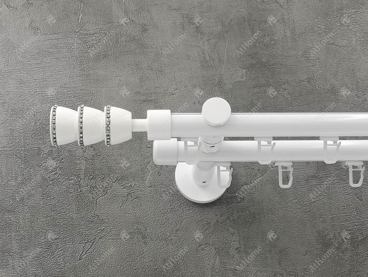 

Карниз Quadrum EG-152 240 см двойной Белый 19/19 мм импрессионная