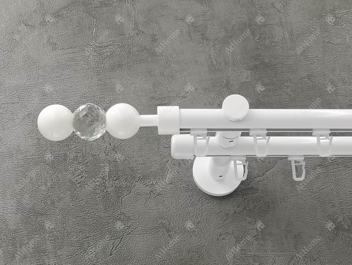 

Карниз Quadrum EG-151 200 см двойной Белый 19/19 мм импрессионная