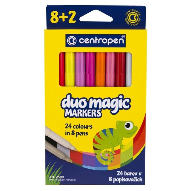 Фломастери Centropen Duomagic 10 кольорів (2599/10) – низкие цены ...
