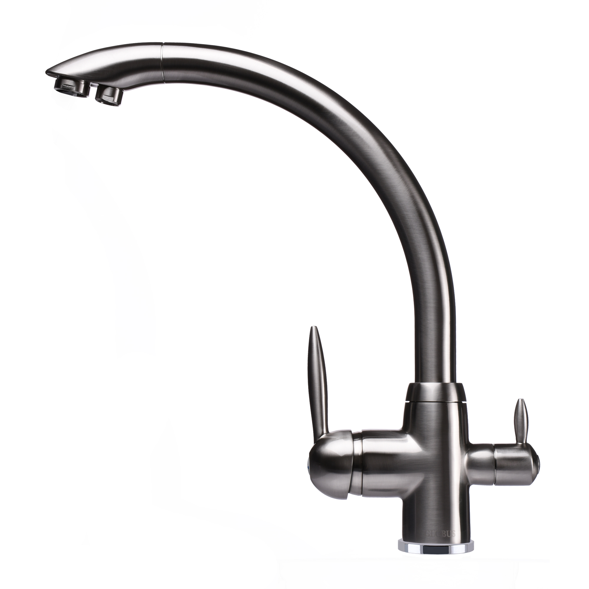 

Смеситель для кухни под осмос Globus Lux GLLR-0777-8-STSTEEL