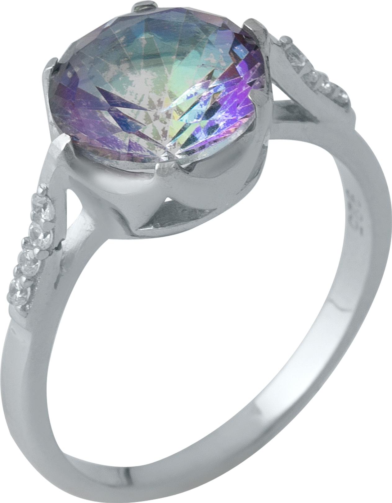

Серебряное кольцо SilverBreeze с натуральным мистик топазом 1988336 17.5 размер, 17.5 размер