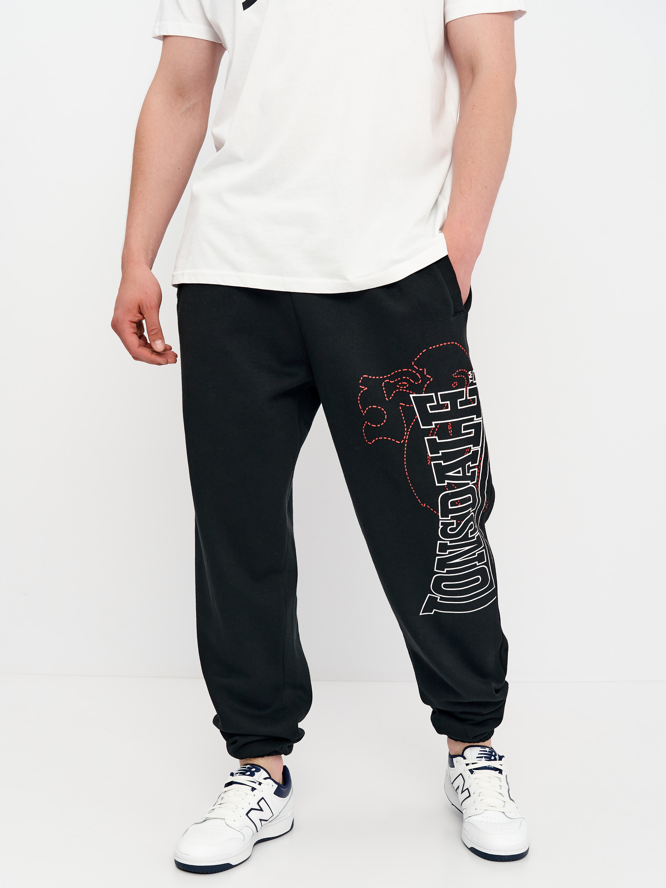 Акція на Спортивні штани чоловічі Lonsdale 111239-1000 XL Black від Rozetka