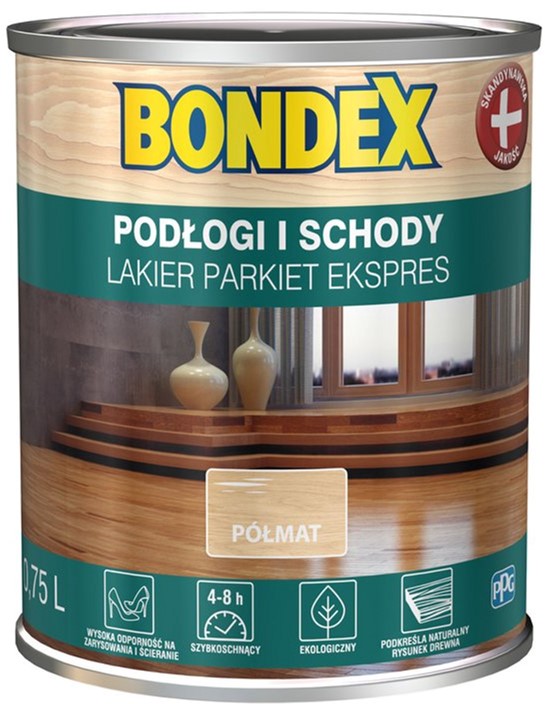 

Лак для полов и лестниц BONDEX полуматовый 0.75 л Бесцветный (BX-424746)