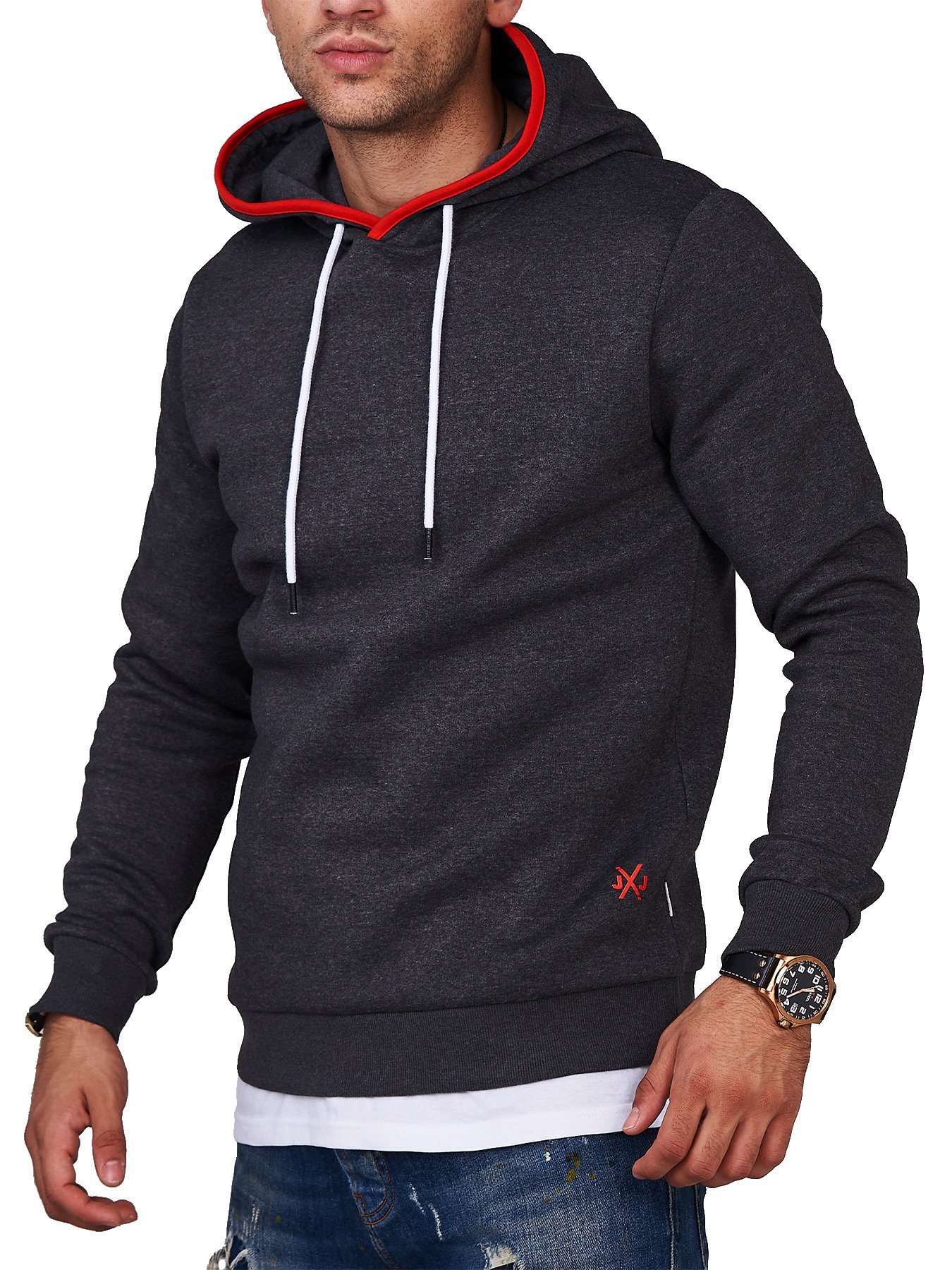 

Худи Jack & Jones INFINITY Dark Grey Melange XXL темно-серый