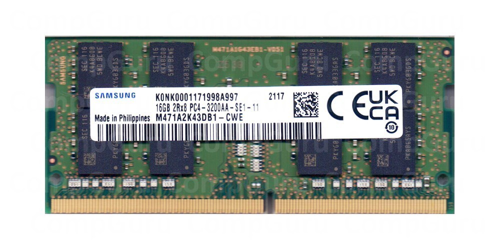 Ноутбучная оперативная память Samsung DDR4 16GB 3200MHz SO-DIMM 2Rx8 ...