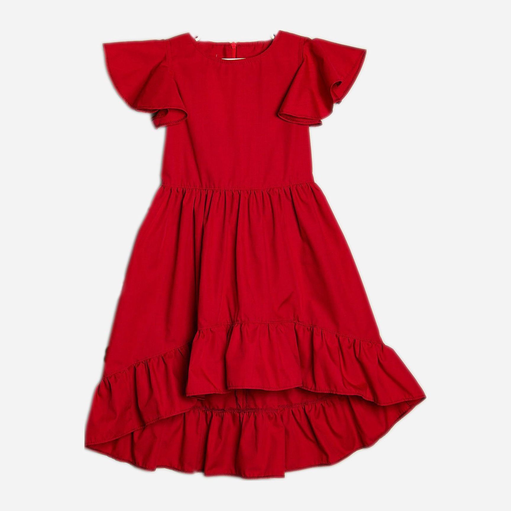 Акція на Дитяча літня святкова сукня для дівчинки Ласточка 18_2018 122 см Червона від Rozetka