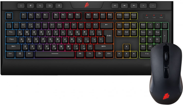 

Комплект 1stPlayer K8 Black USB (клавиатура + мышь)