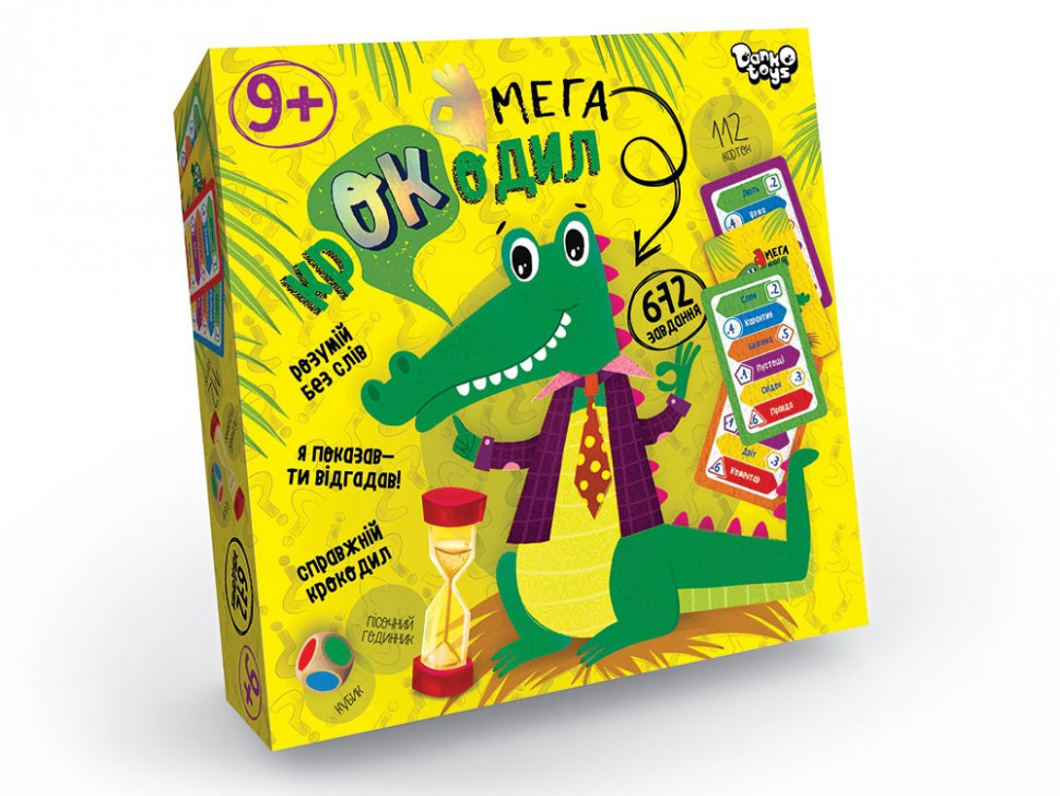 

Настольная игра "Мега-крокодил" укр. CROC-03-01U Danko Toys