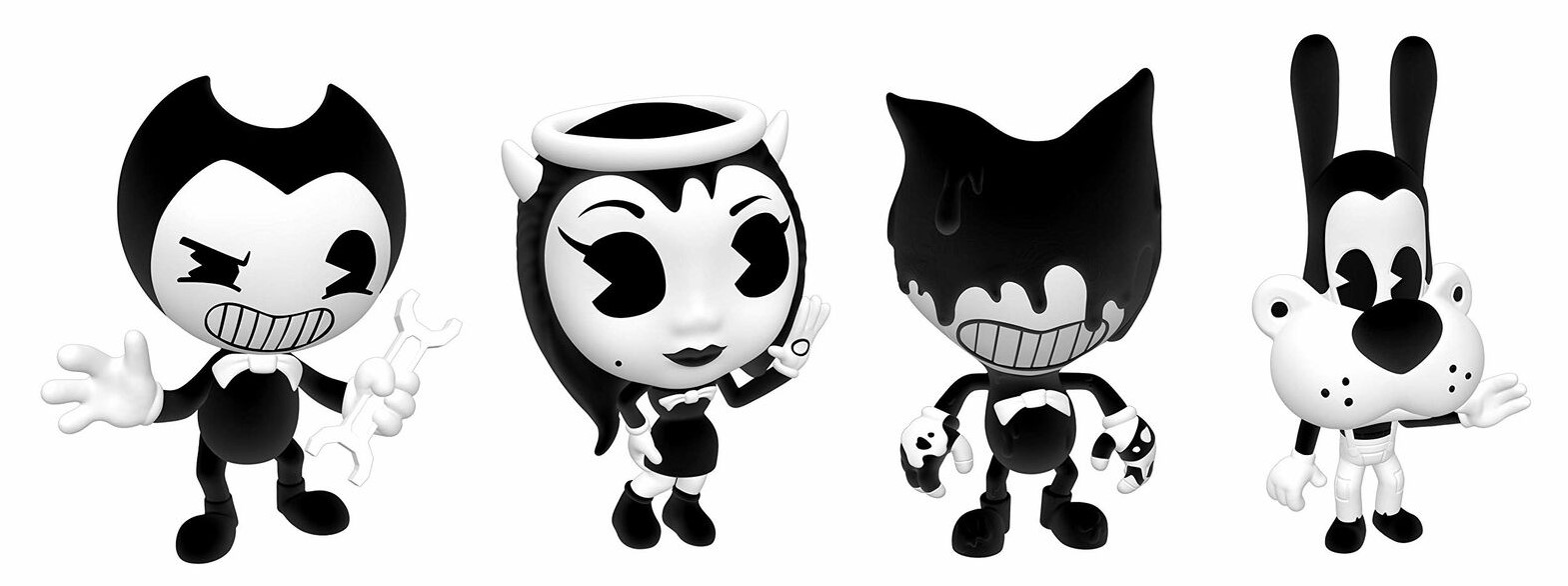 Бенди игровые фигурки Бенди 4 шт набор Bendy and the ink machine – фото,  отзывы, характеристики в интернет-магазине ROZETKA от продавца: Kidsboх |  Купить в Украине: Киеве, Харькове, Днепре, Одессе, Запорожье, Львове