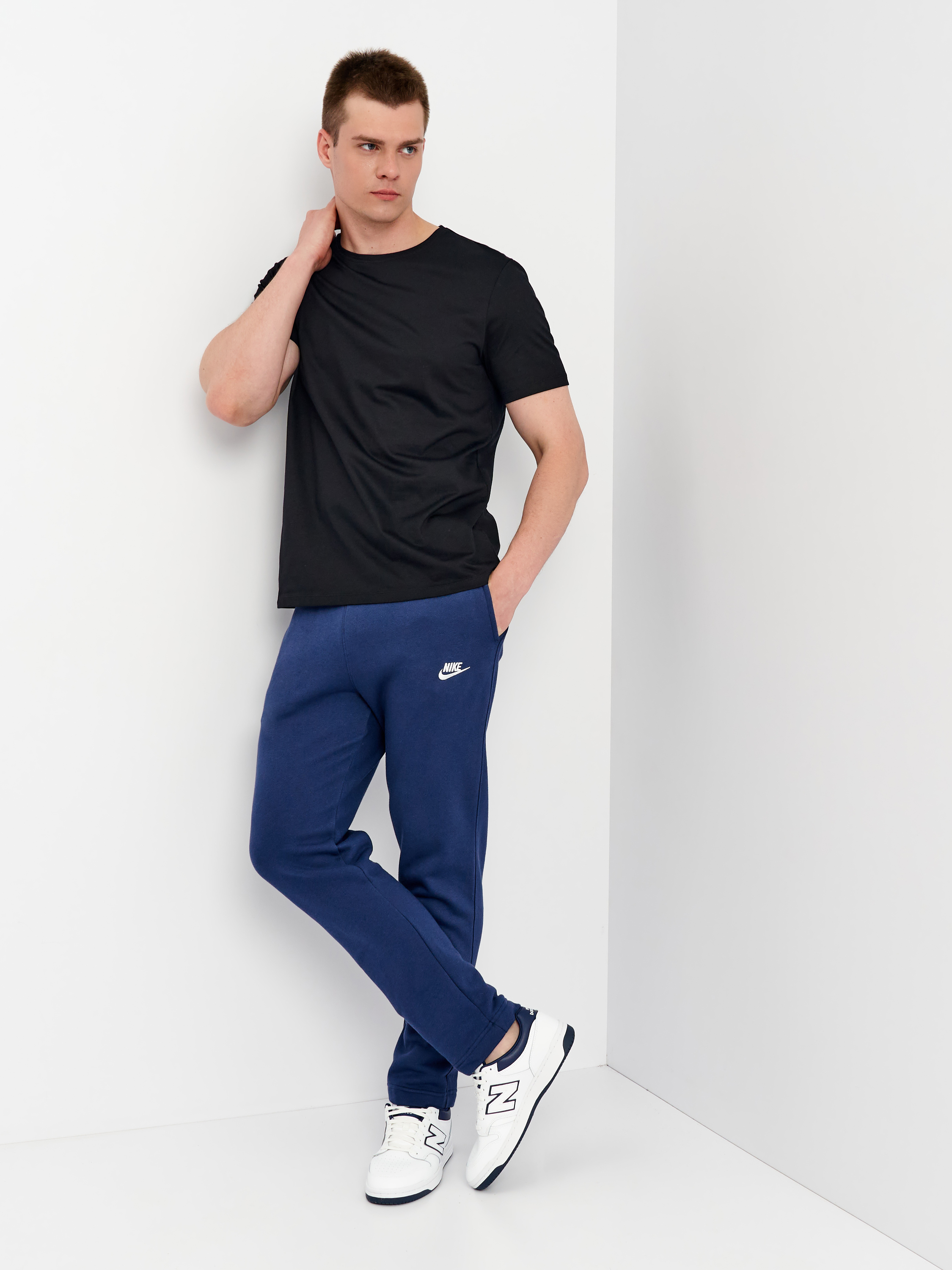 Акція на Спортивні штани чоловічі Nike M Nsw Club Pant Oh Bb BV2707-410 L Темно-сині від Rozetka