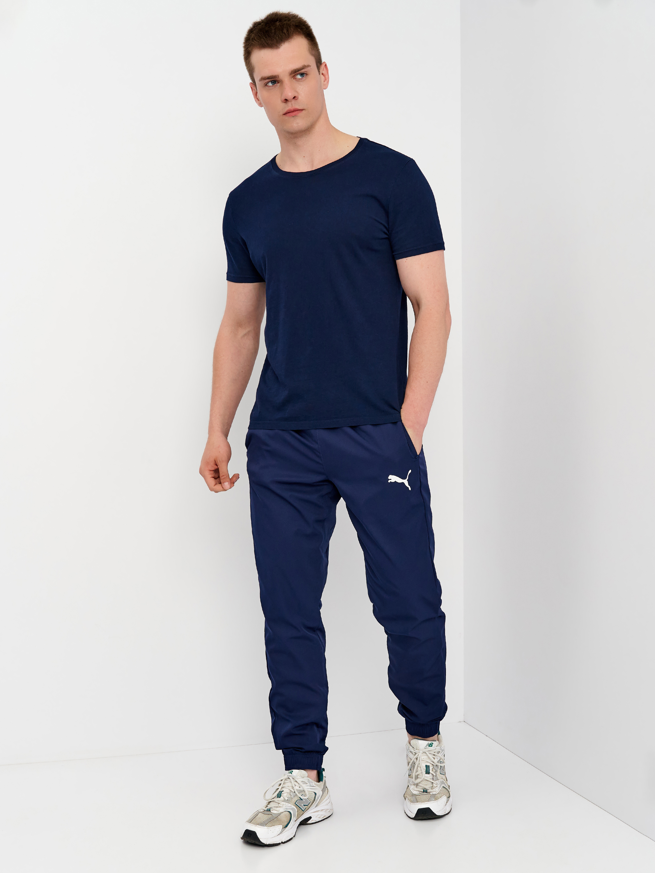 Акція на Спортивні штани чоловічі Puma Active Woven Pants 58673306 XXL Peacoat від Rozetka