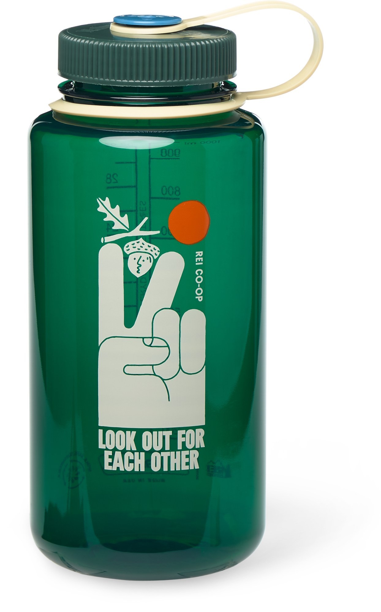 Фляга для воды Nalgene Wide Mouth Sustain 950ML (Peace / Vine Green ...