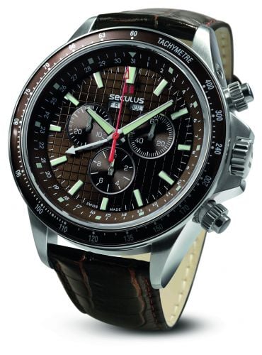 

Мужские наручные часы Seculus 9531.2.504 brown, ss, brown leather