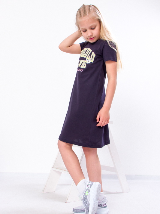 Акція на Дитяча літня сукня для дівчинки Носи своє 6054-001-33-1 110 см Чорнильно-синя (p-10819-116595) від Rozetka