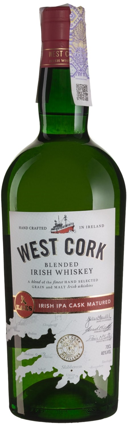 Вискі West Cork IPA Cask 3 уо 0.7 л 40% (5391524714036) – фото, відгуки ...