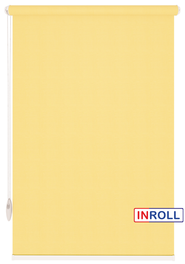 

Ролета тканевая INROLL Есо-Mini 130х185 см Camila Светло-желтый A606