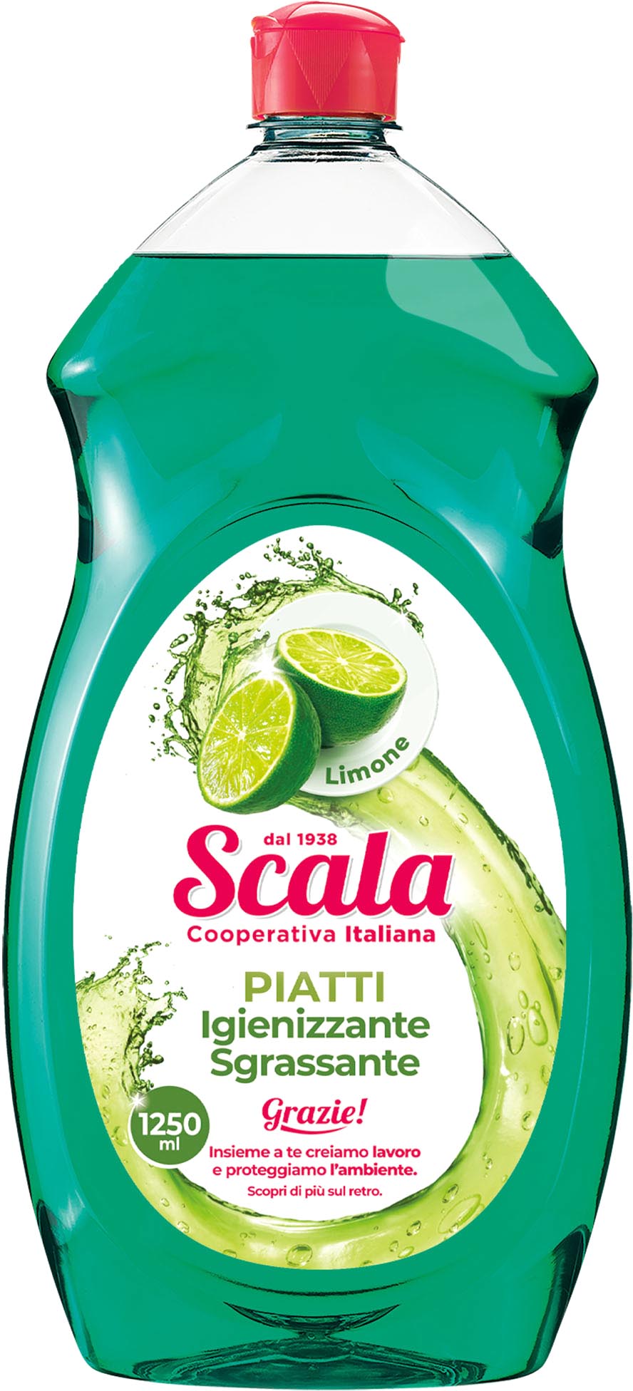 Scala Piatti Igienizzante Sgrassante Limone ecoricarica 2L