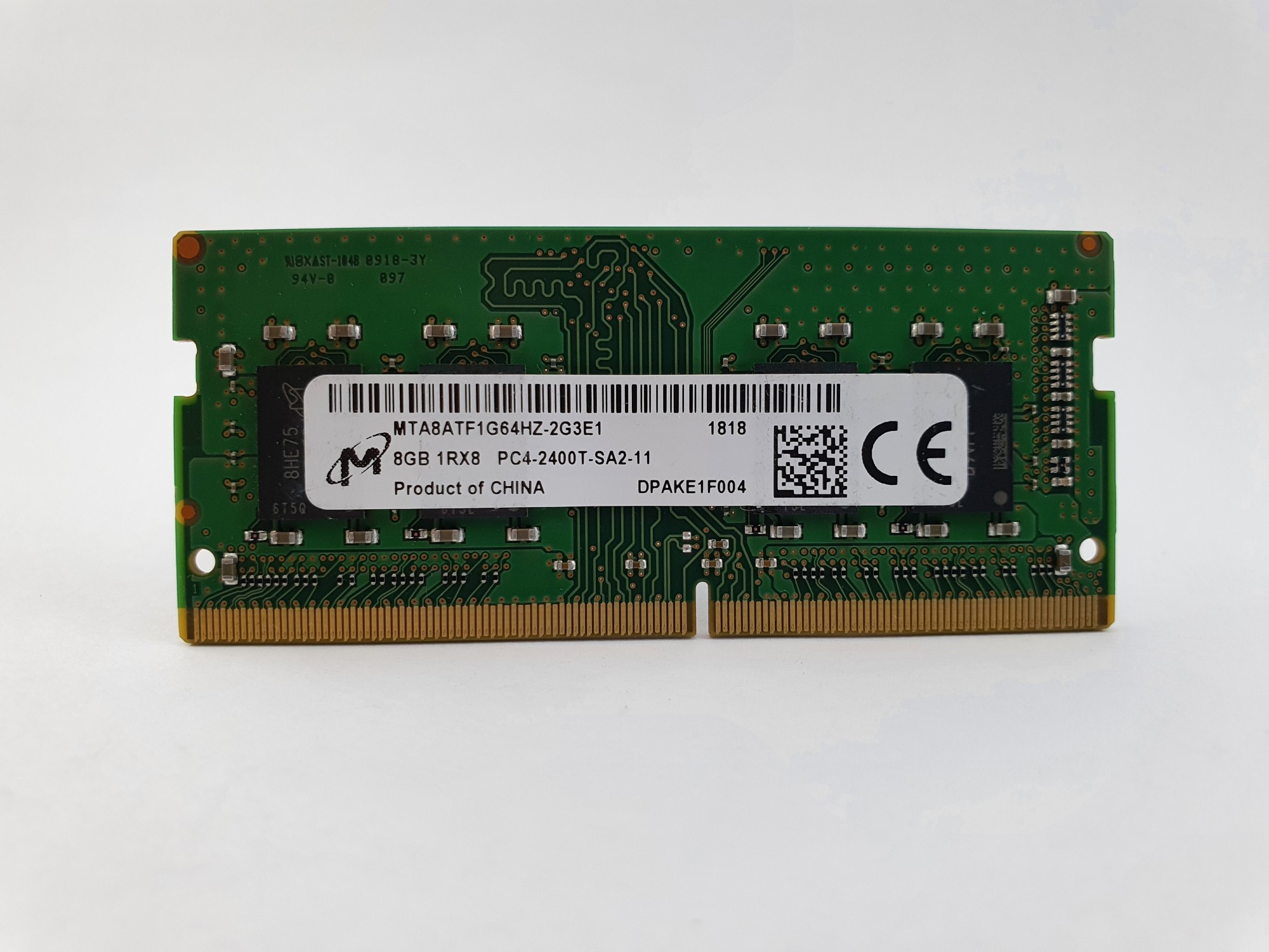 Оперативная память для ноутбука SODIMM Micron DDR4 8Gb PC4-2400T ...