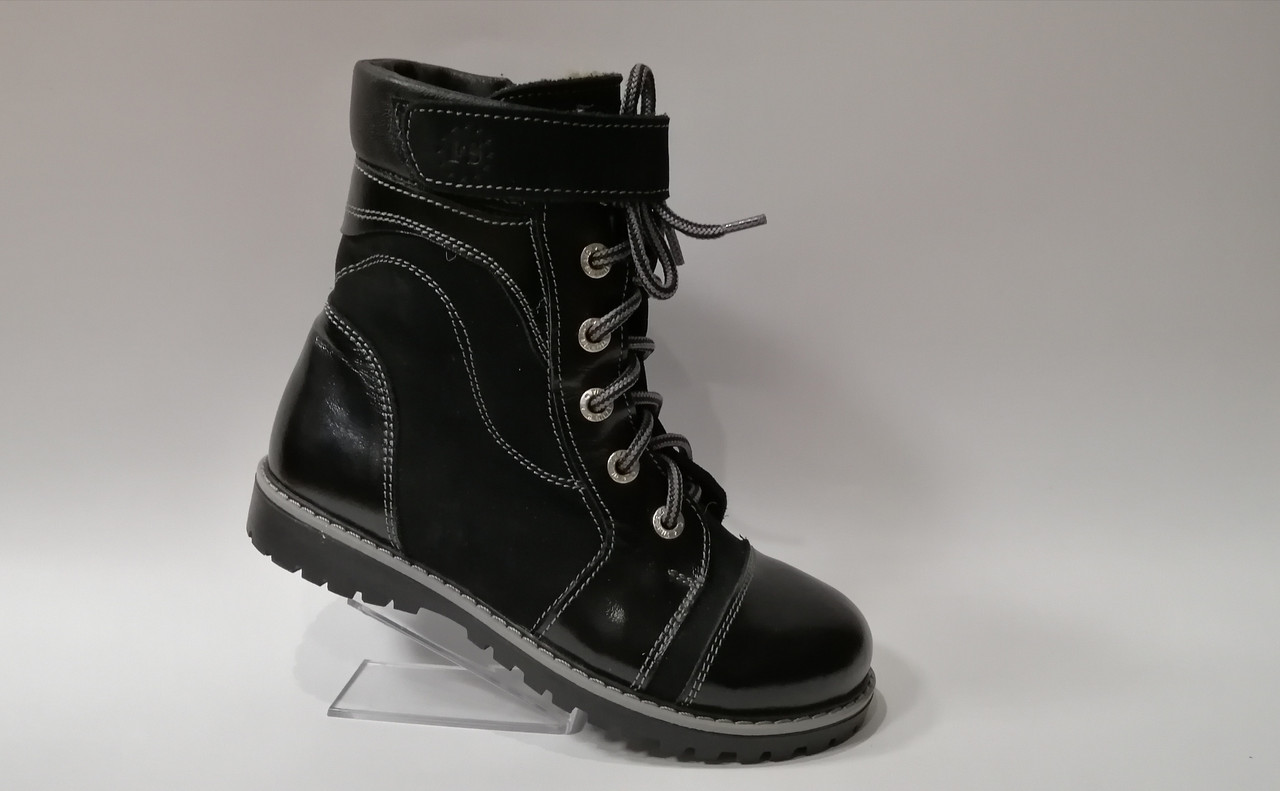 

Зимние ортопедические ботинки Fs чёрные р.35-22,8 см