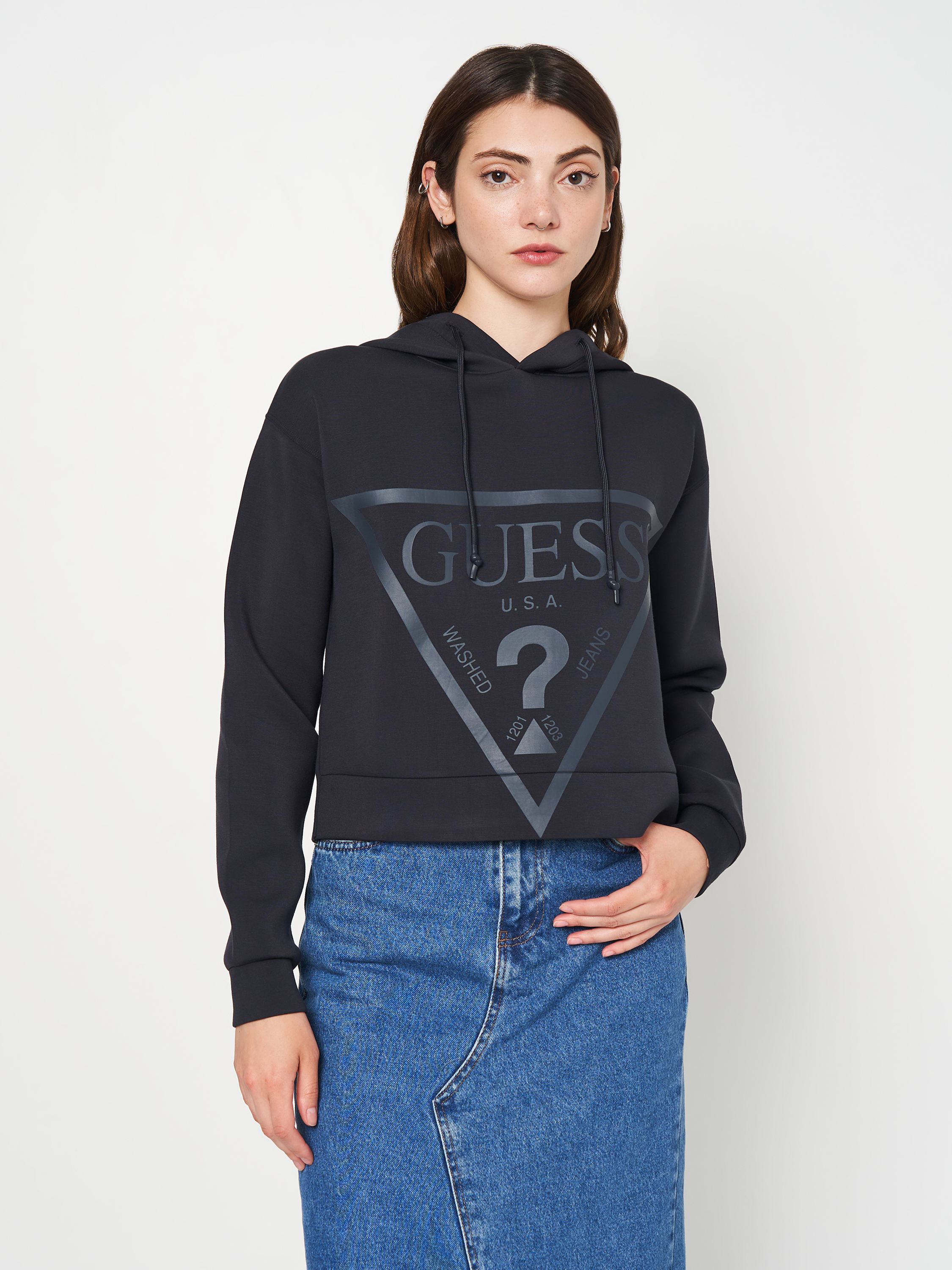 Акція на Худі жіноче Guess New Alisa Hooded Sweatshirt V2YQ08-K7UW2-G7FQ L від Rozetka