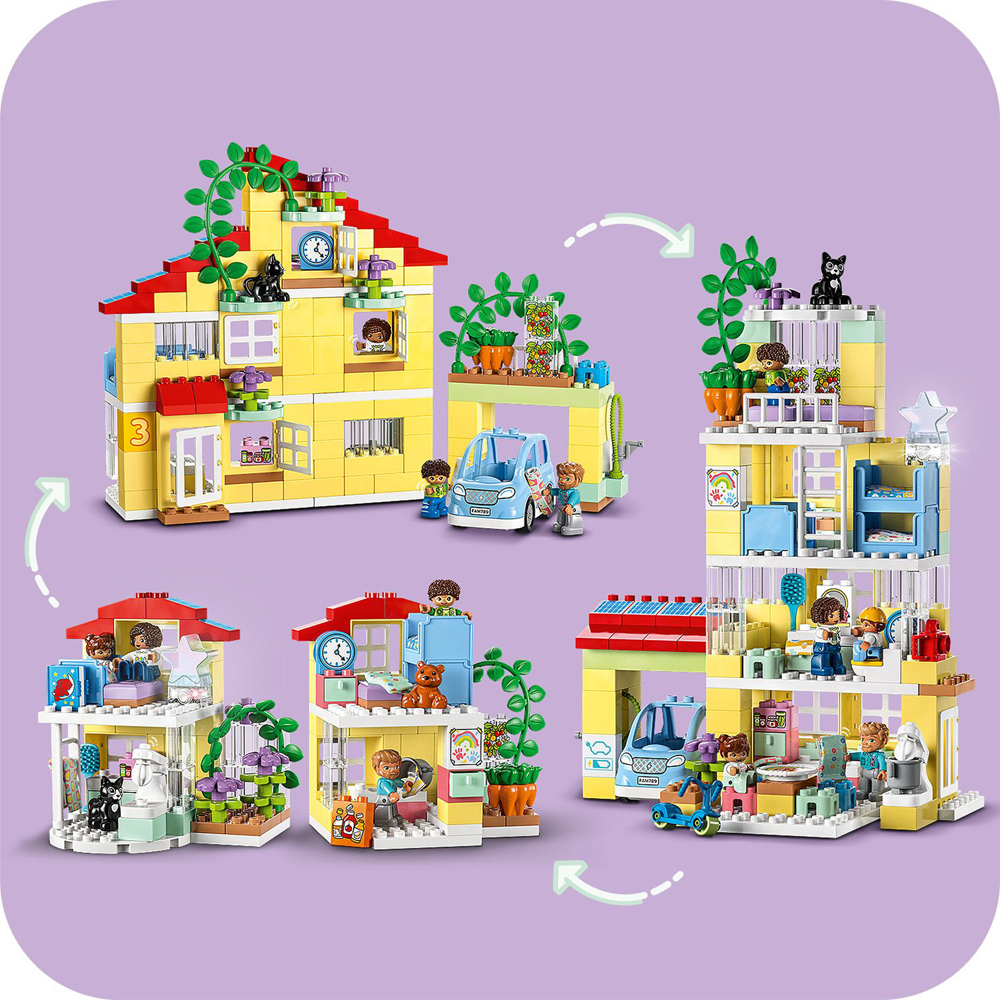 Конструктор LEGO DUPLO Семейный дом 3 в 1 218 деталей (10994) – фото,  отзывы, характеристики в интернет-магазине ROZETKA | Купить в Украине:  Киеве, Харькове, Днепре, Одессе, Запорожье, Львове