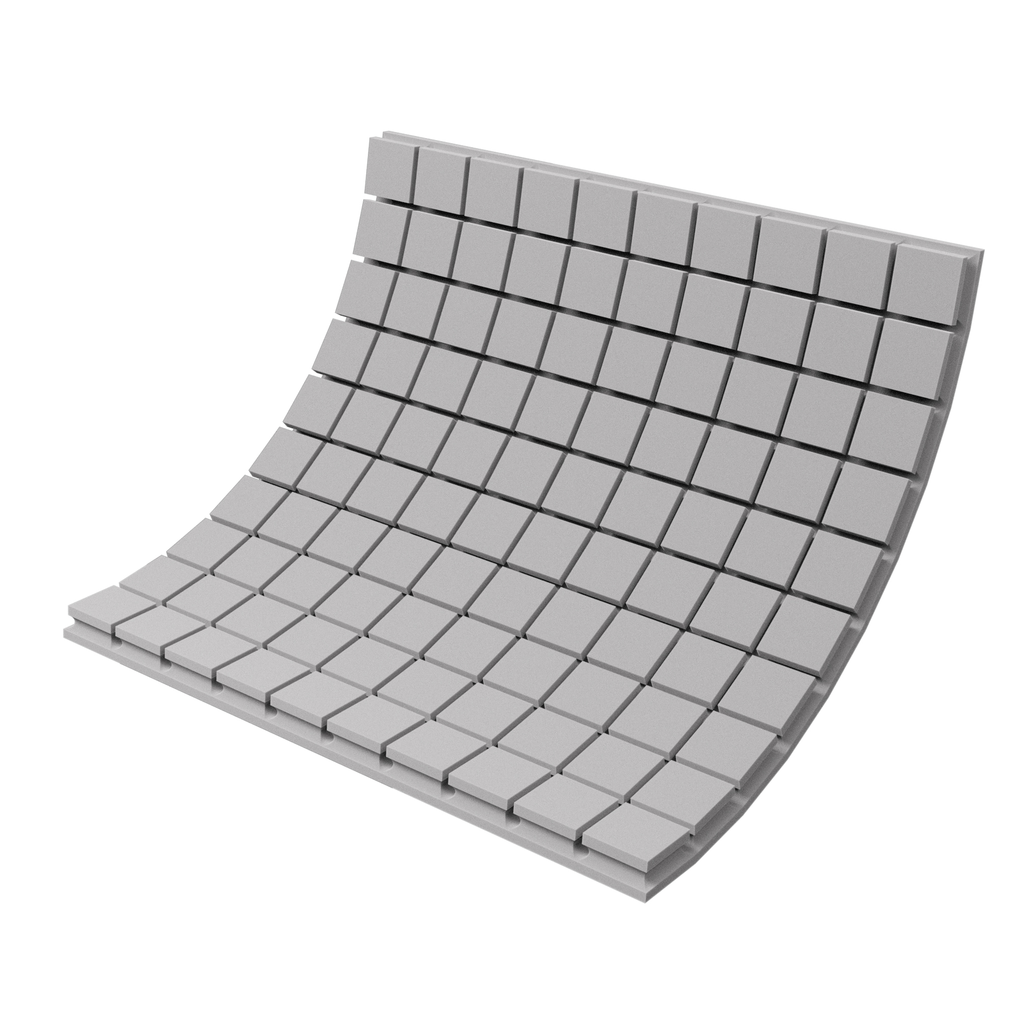 

Панель из акустического поролона Ecosound Tetras Gray 50 100х100 см Серый