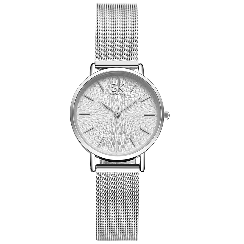 

Женские кварцевые часы Shengke 0006 Sliver