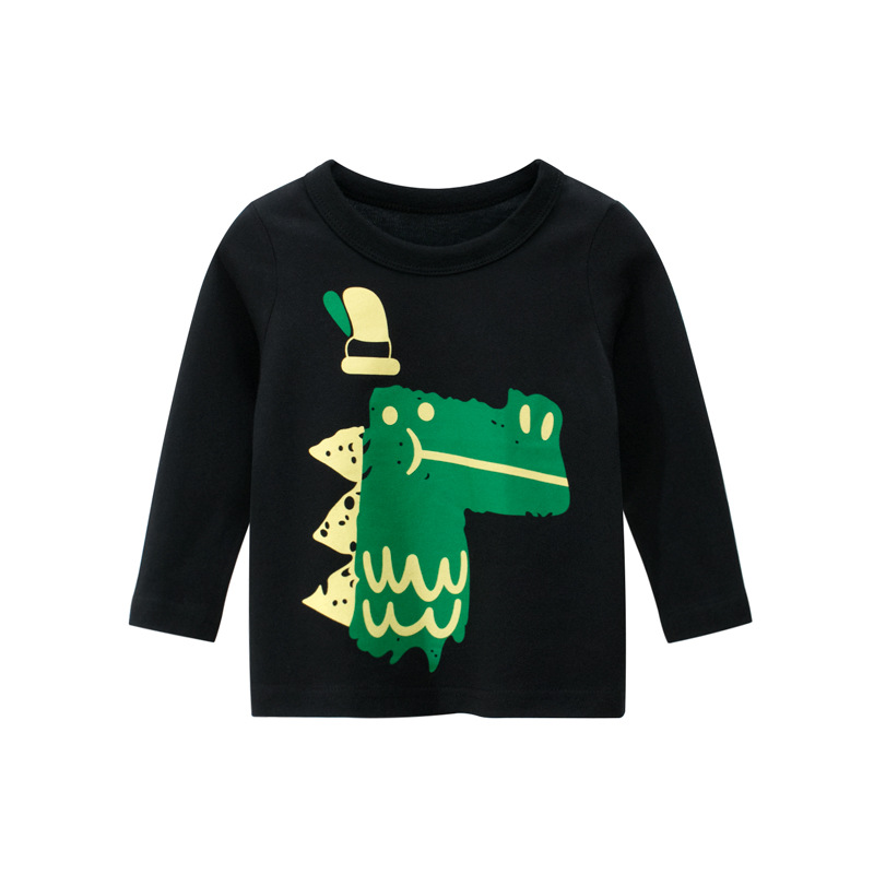 

Лонгслив для мальчика Green crocodile 27 KIDS (140) Черный