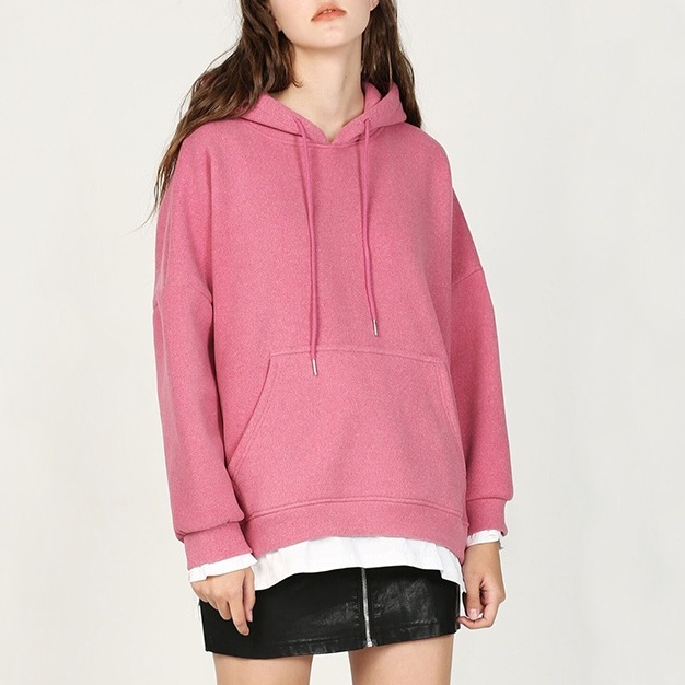 

Худи женское из комбинированной ткани Pink happiness Berni Fashion (XL) Розовый